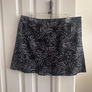Rip Skirt Hawaii Mini Wrap Skirt In Shibori Charcoal Print Large